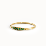 Emerald Slim Stacking Ring - BRENNMORE 