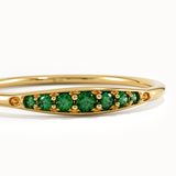 Emerald Slim Stacking Ring - BRENNMORE 