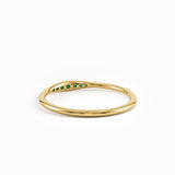 Emerald Slim Stacking Ring