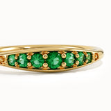 Emerald Slim Stacking Ring