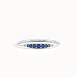 Sapphire Slim Stacking Ring - BRENNMORE