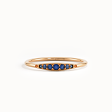Sapphire Slim Stacking Ring - BRENNMORE