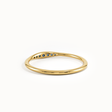 Sapphire Slim Stacking Ring - BRENNMORE