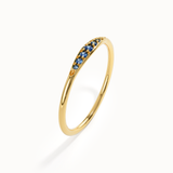 Sapphire Slim Stacking Ring - BRENNMORE