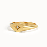 Northstar Oval Signet Ring
