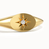 Northstar Oval Signet Ring