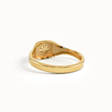 Square Starburst Signet Ring