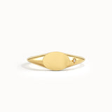 Minimal Oval Signet Ring