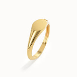 Minimal Oval Signet Ring