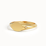 Minimal Oval Signet Ring