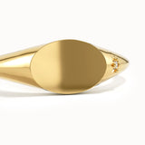 Minimal Oval Signet Ring