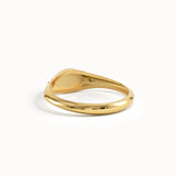 Oval Star Signet Ring