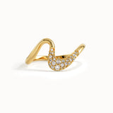 Pave Curve Stacking Ring