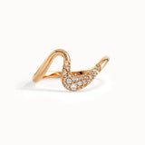 Pave Curve Stacking Ring