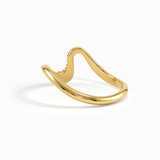 Pave Curve Stacking Ring