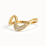 Pave Curve Stacking Ring