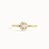 Square Cluster Engagement Ring