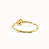 Square Cluster Engagement Ring