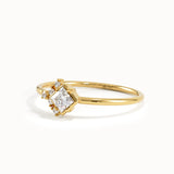 Square Cluster Engagement Ring