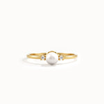 Dainty Pearl Ring for Women - BRENNMORE 