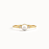 Dainty Pearl Ring for Women - BRENNMORE 