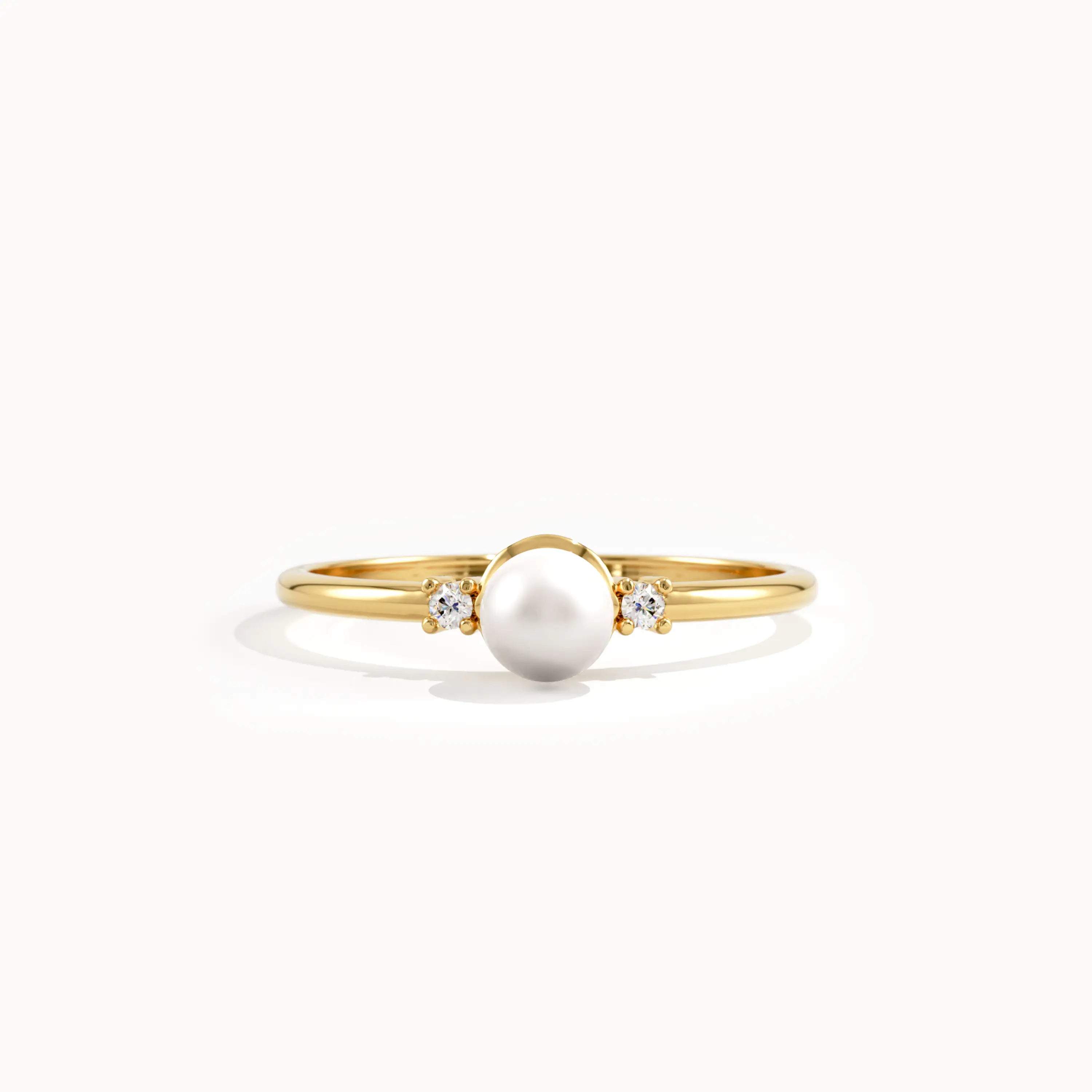 Dainty Pearl Ring for Women - BRENNMORE 