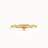 14k Gold Stackable Rosary Ring for Women - BRENNMORE