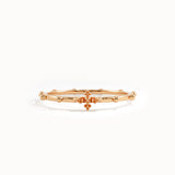 14k Gold Stackable Rosary Ring for Women - BRENNMORE