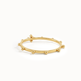 14k Gold Stackable Rosary Ring - BRENNMORE