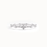 14k Solid Gold Lab Diamond Rosary Ring