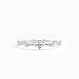 14k Solid Gold Lab Diamond Rosary Ring - BRENNMORE 