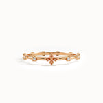 14k Solid Gold Lab Diamond Rosary Ring - BRENNMORE 