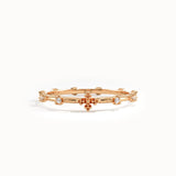 14k Solid Gold Lab Diamond Rosary Ring - BRENNMORE 