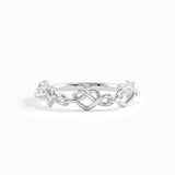Heart Shape Wire Gold Stacking Ring - BRENNMORE 