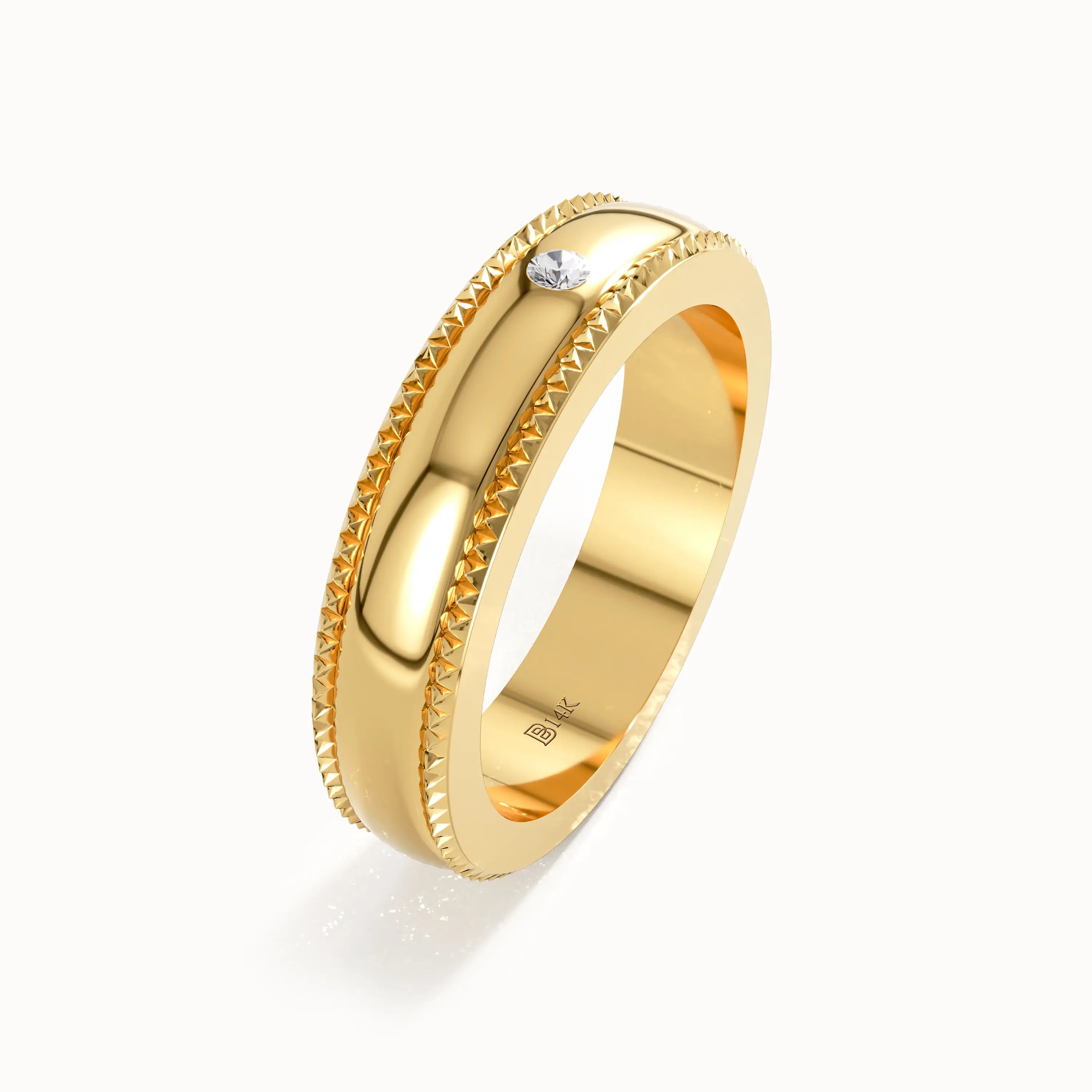 Lab Diamond Solo Wedding Band - BRENNMORE 