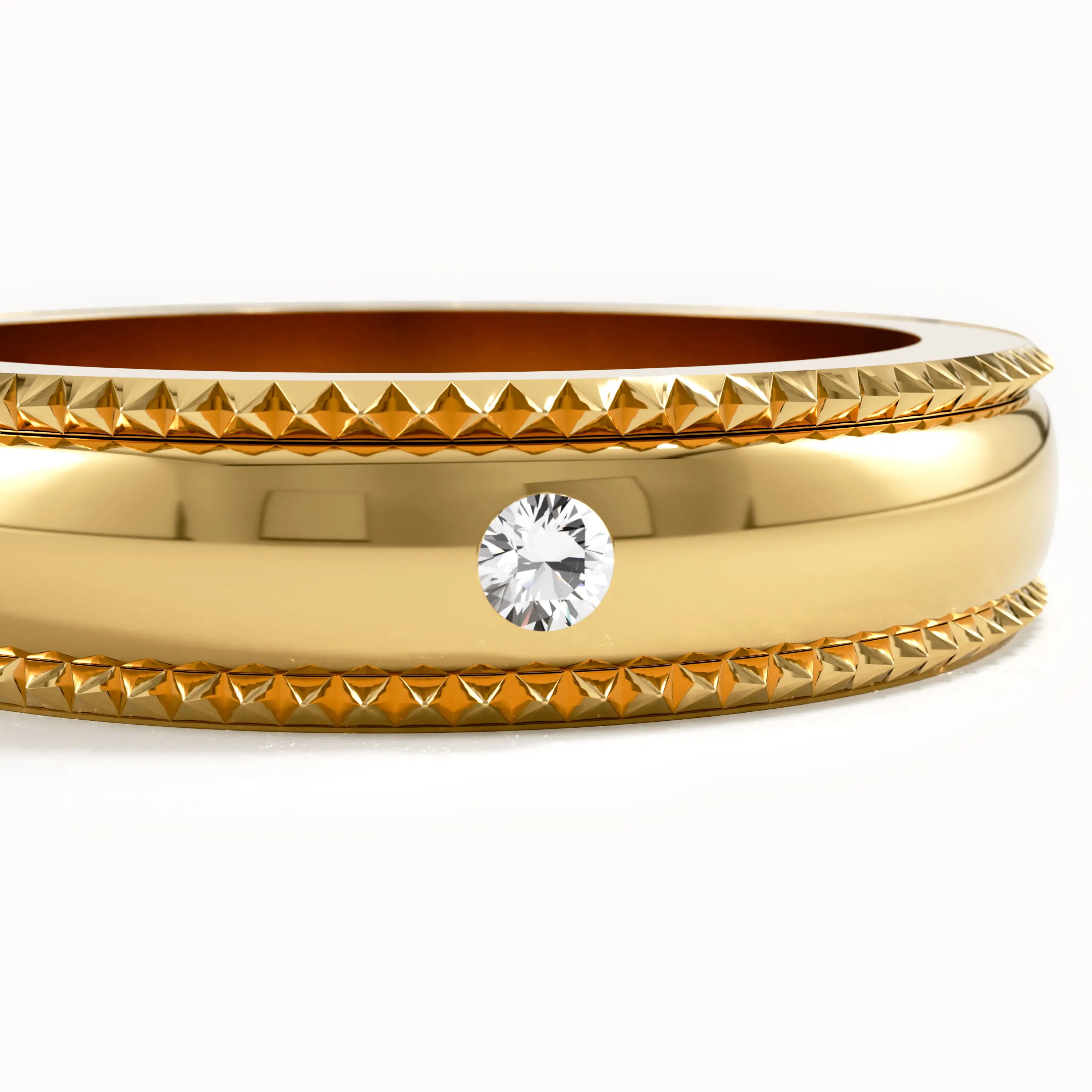 Lab Diamond Solo Wedding Band - BRENNMORE 