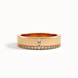 Side Pave Lab Diamond Wedding Band - BRENNMORE