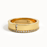 Side Pave Lab Diamond Wedding Band - BRENNMORE