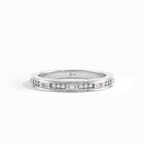 Channel Set Baguette Wedding Band