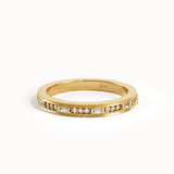 Channel Set Baguette Wedding Band - BRENNMORE 