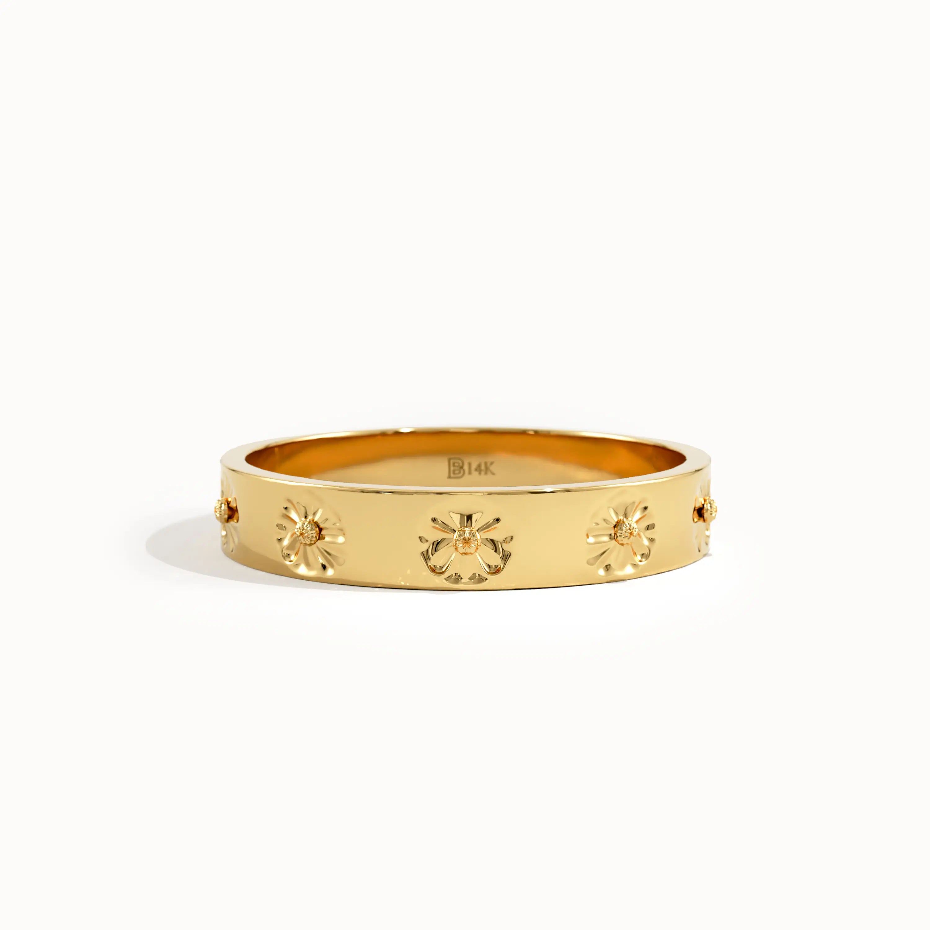 Daisy Wedding Band for Women - BRENNMORE 