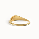 Half Sun Pinky Signet Ring