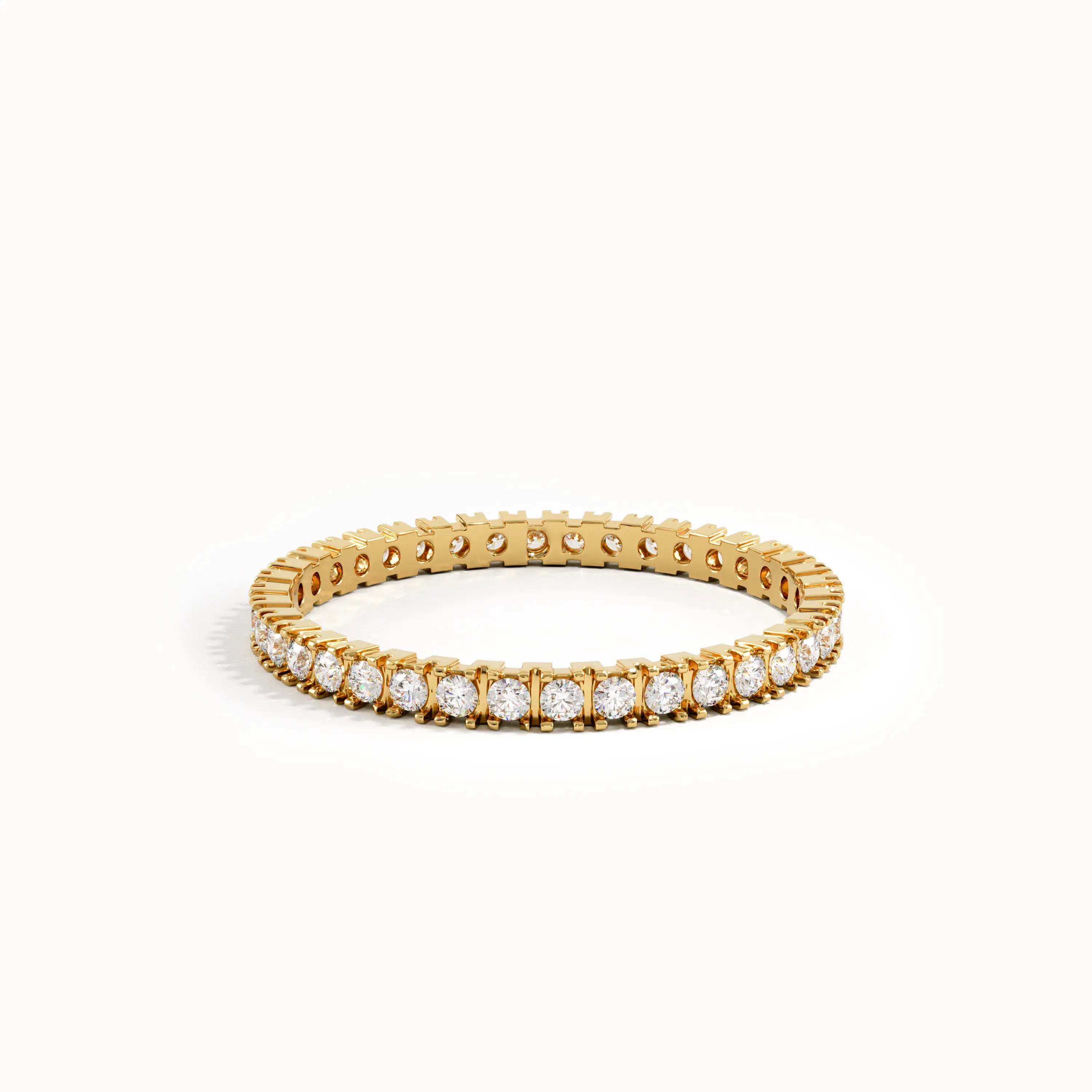 Lab Diamond Eternity Ring in Gold - BRENNMORE 
