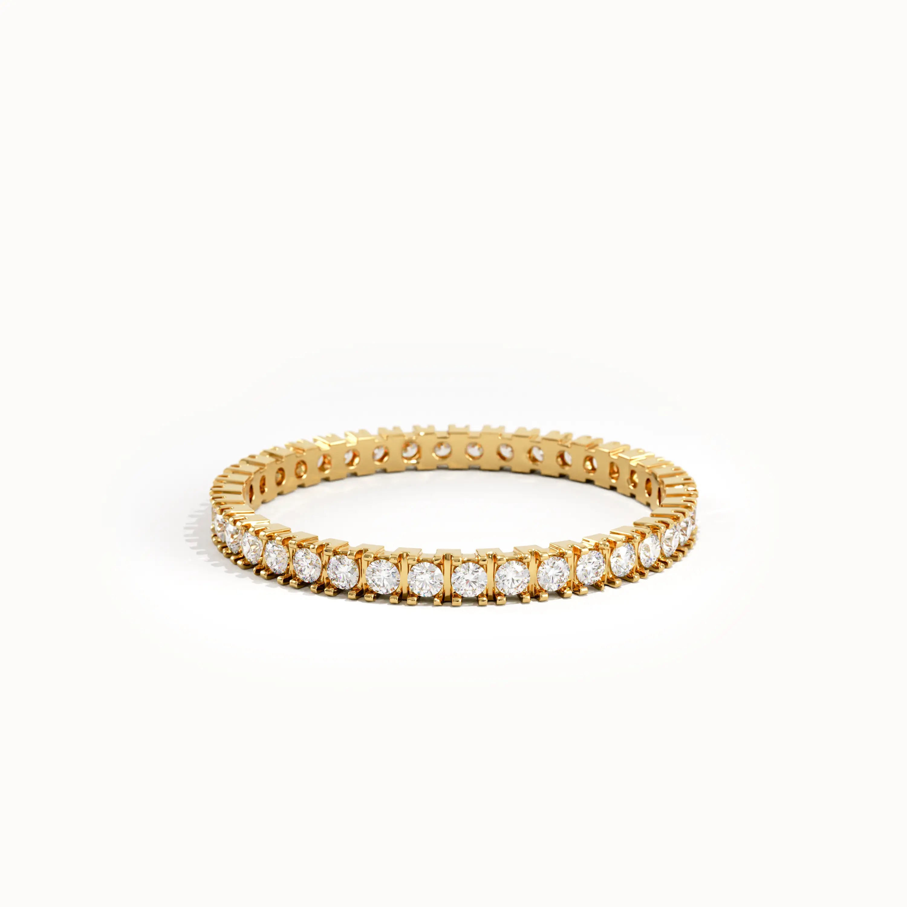 Lab Diamond Eternity Ring in Gold - BRENNMORE 