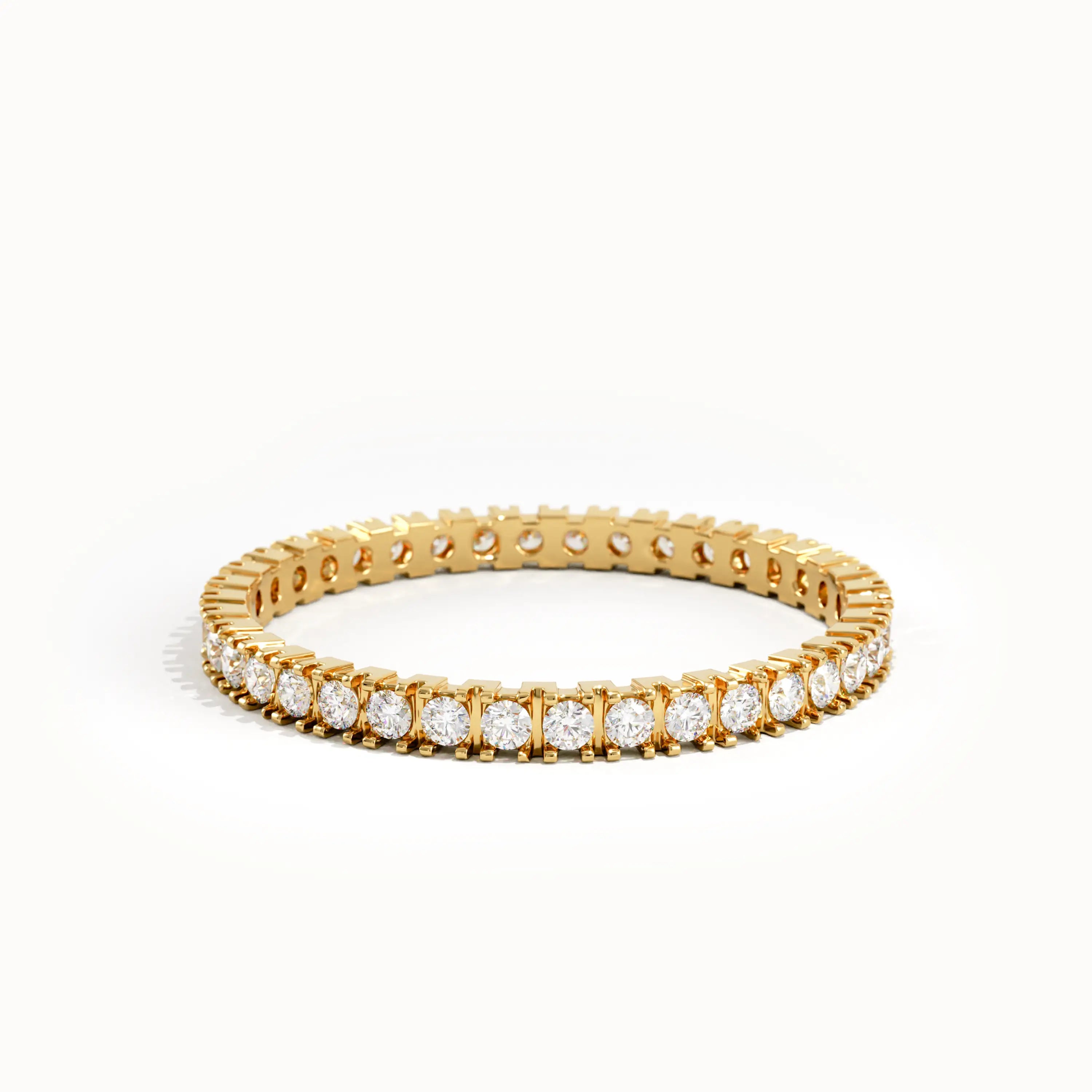 Lab Diamond Eternity Ring in Gold - BRENNMORE