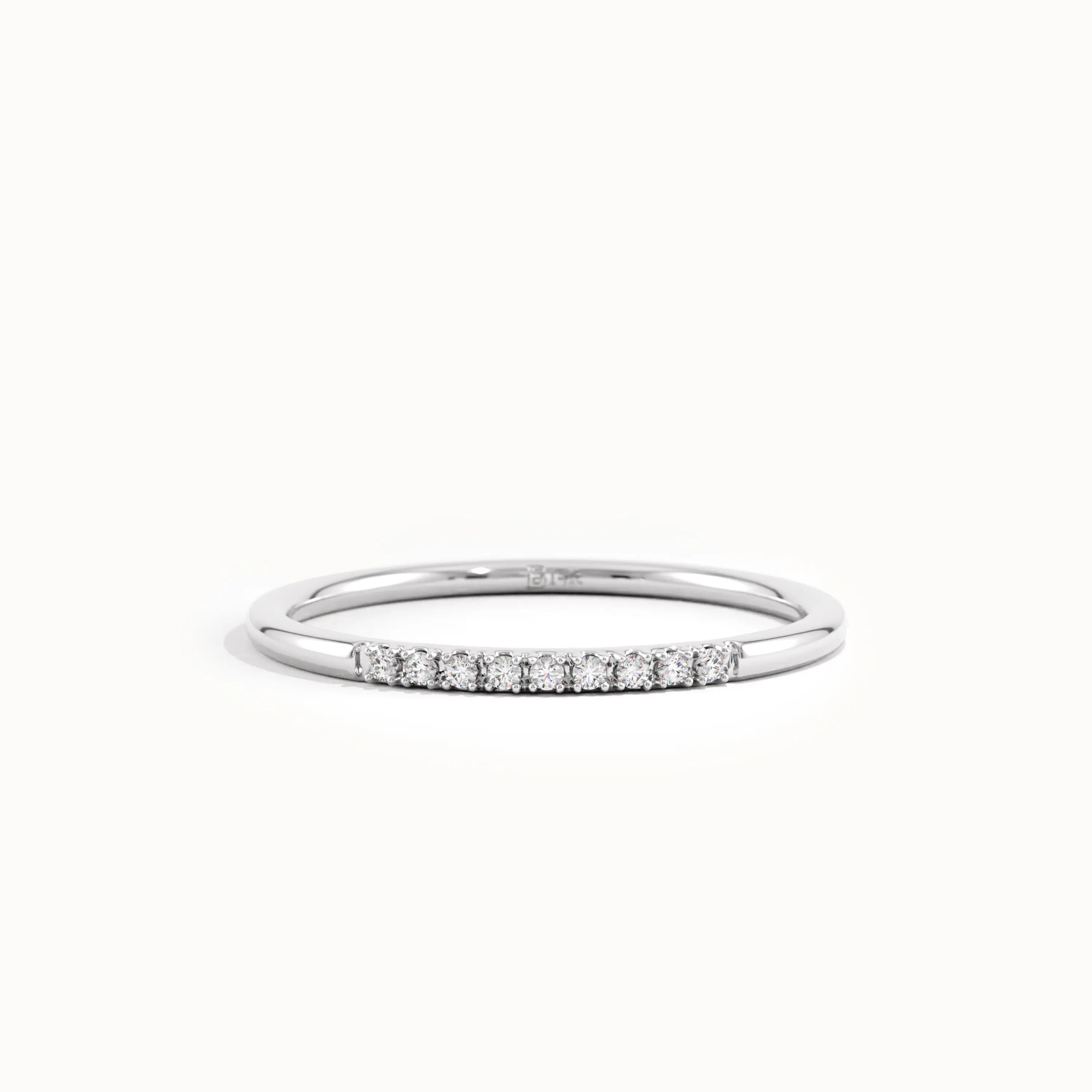 Thin  Lab Diamond Stacking Wedding Ring - BRENNMORE