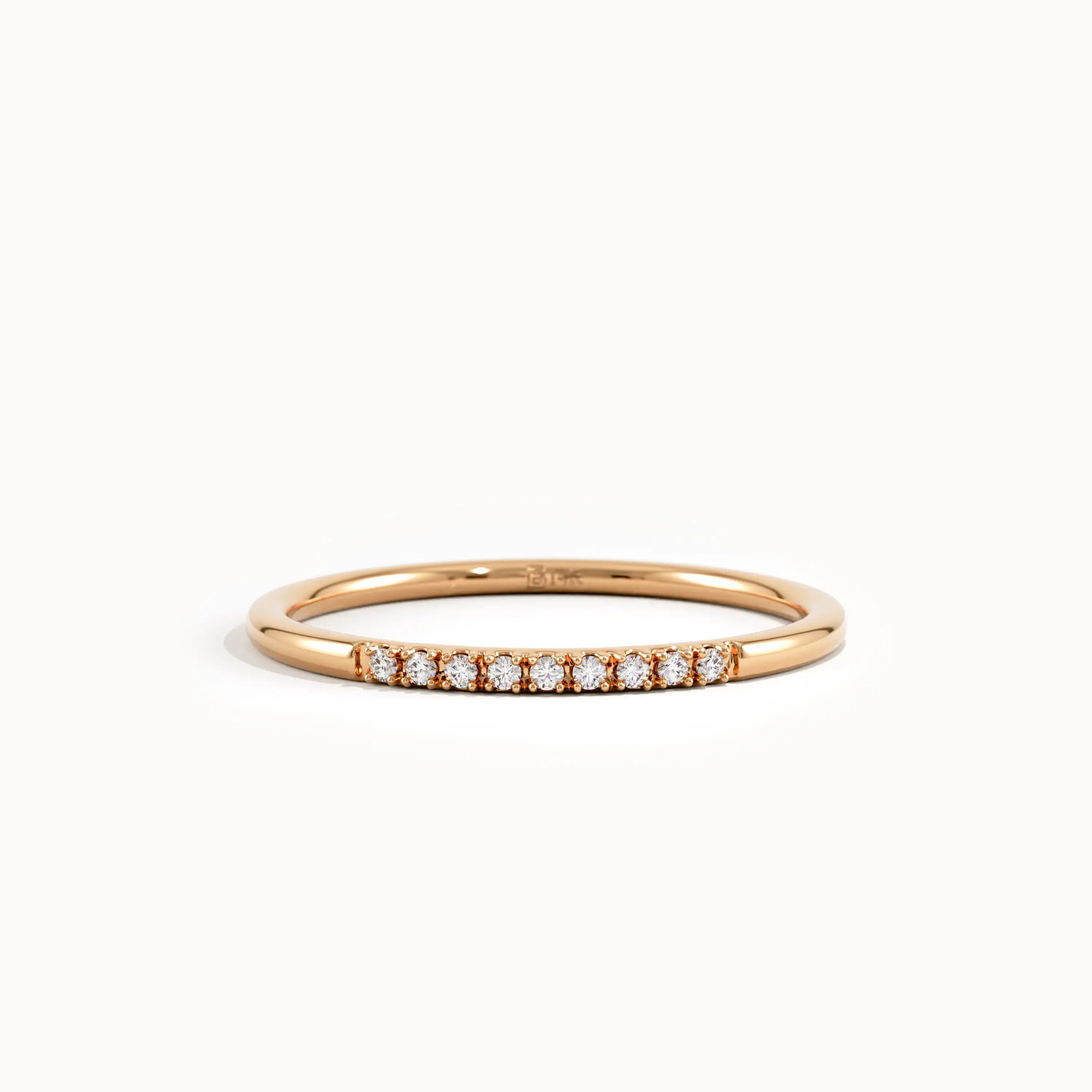Thin  Lab Diamond Stacking Wedding Ring - BRENNMORE