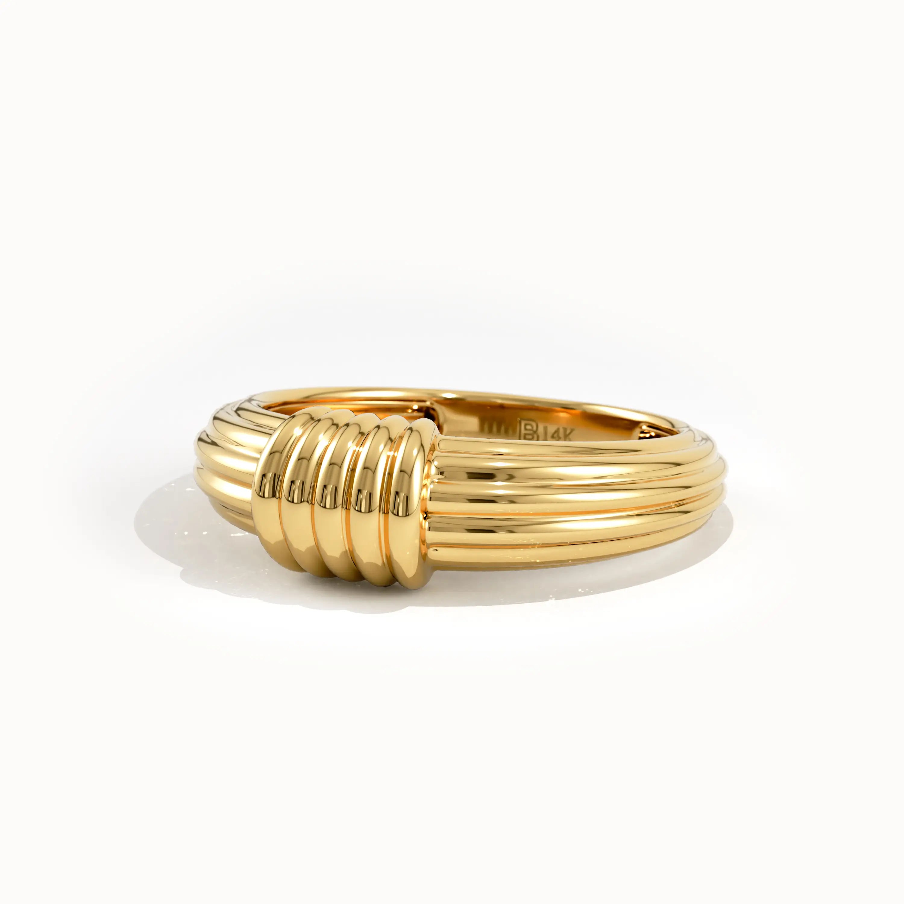 Lines Dome Statement Ring - BRENNMORE 