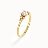 Lab Diamond Cluster Engagement Ring - BRENNMORE 