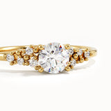 Lab Diamond Cluster Engagement Ring - BRENNMORE 